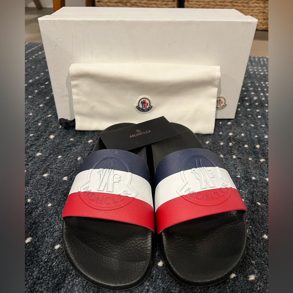 NWB Moncler Basile Slide Sandals Sz EU42/US9